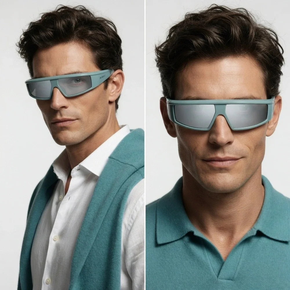 Sports Sunglasses Men Fashion Shield Stylish Fashion Shades Outdoor Lentes Gafas